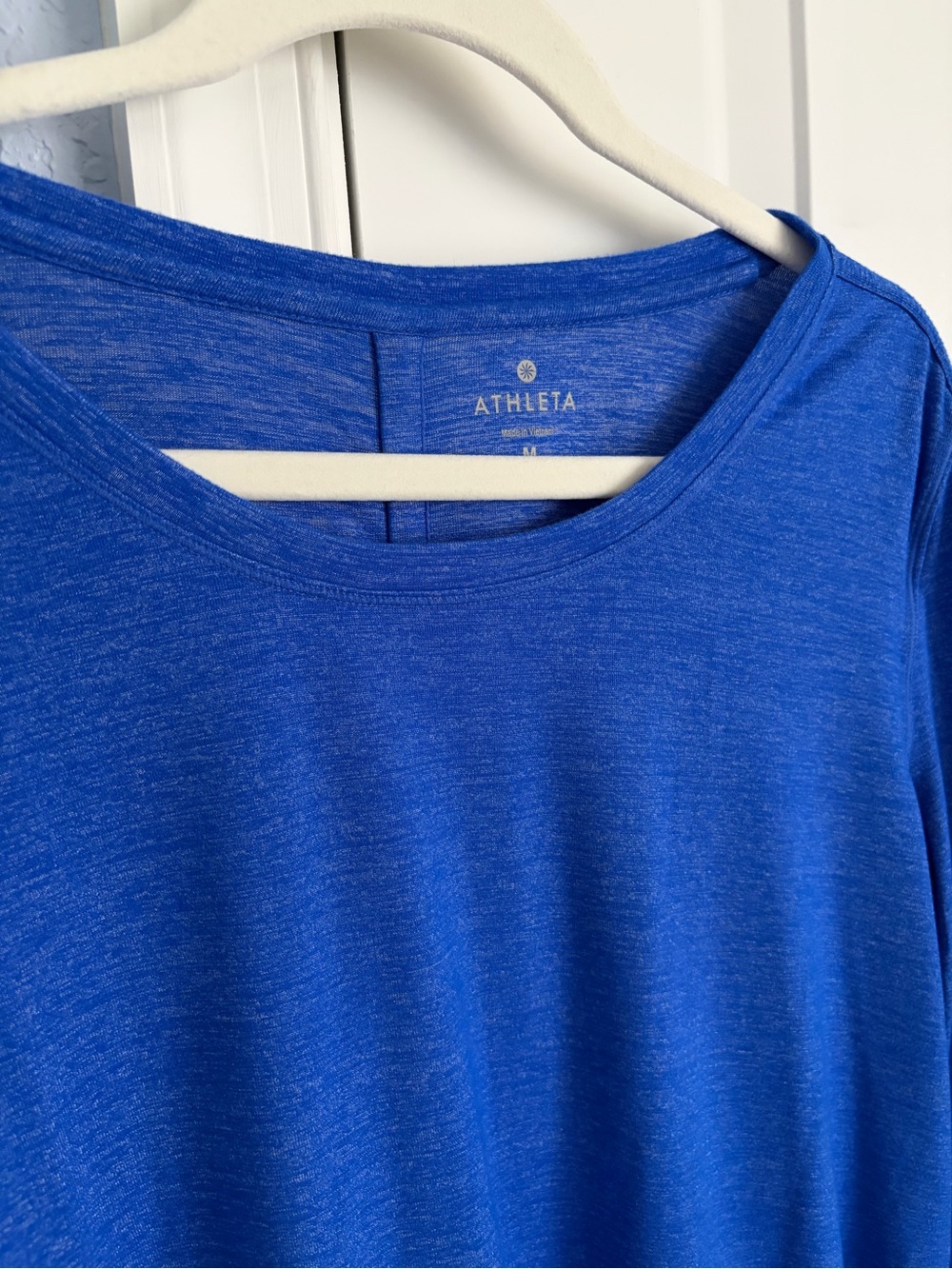Athleta Long-Sleeve Crewneck Top - Royal Blue - Picture 2 of 3